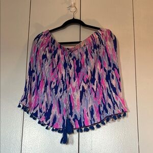 Colorful Tassel Hem Skirt